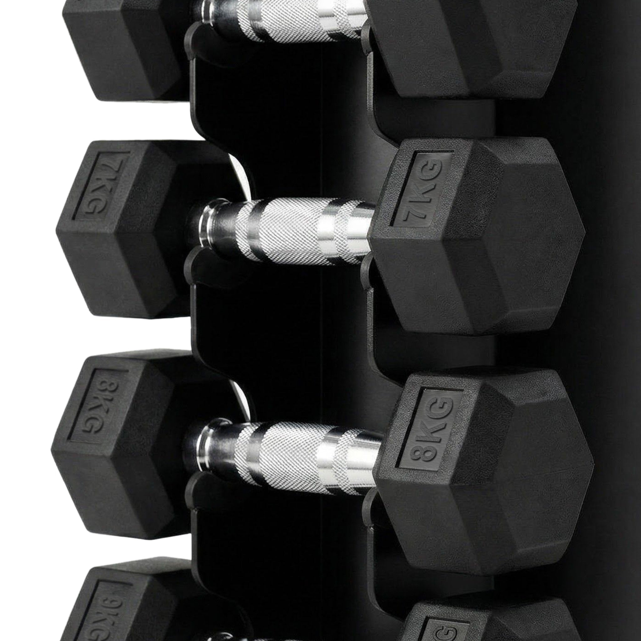 Hexagon Dumbbells | set 1-10kg + storage toren To The Max - Gym Equipment