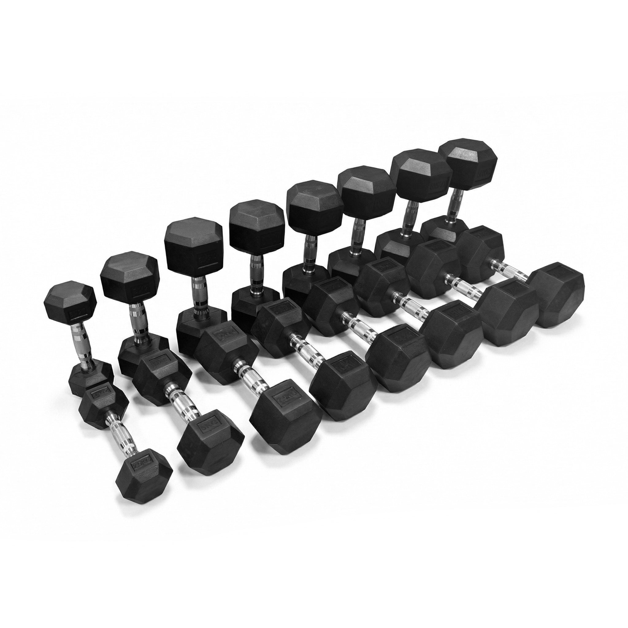 Hexagon Dumbbells | Set 2,5 tot 20 kg To The Max - Gym Equipment